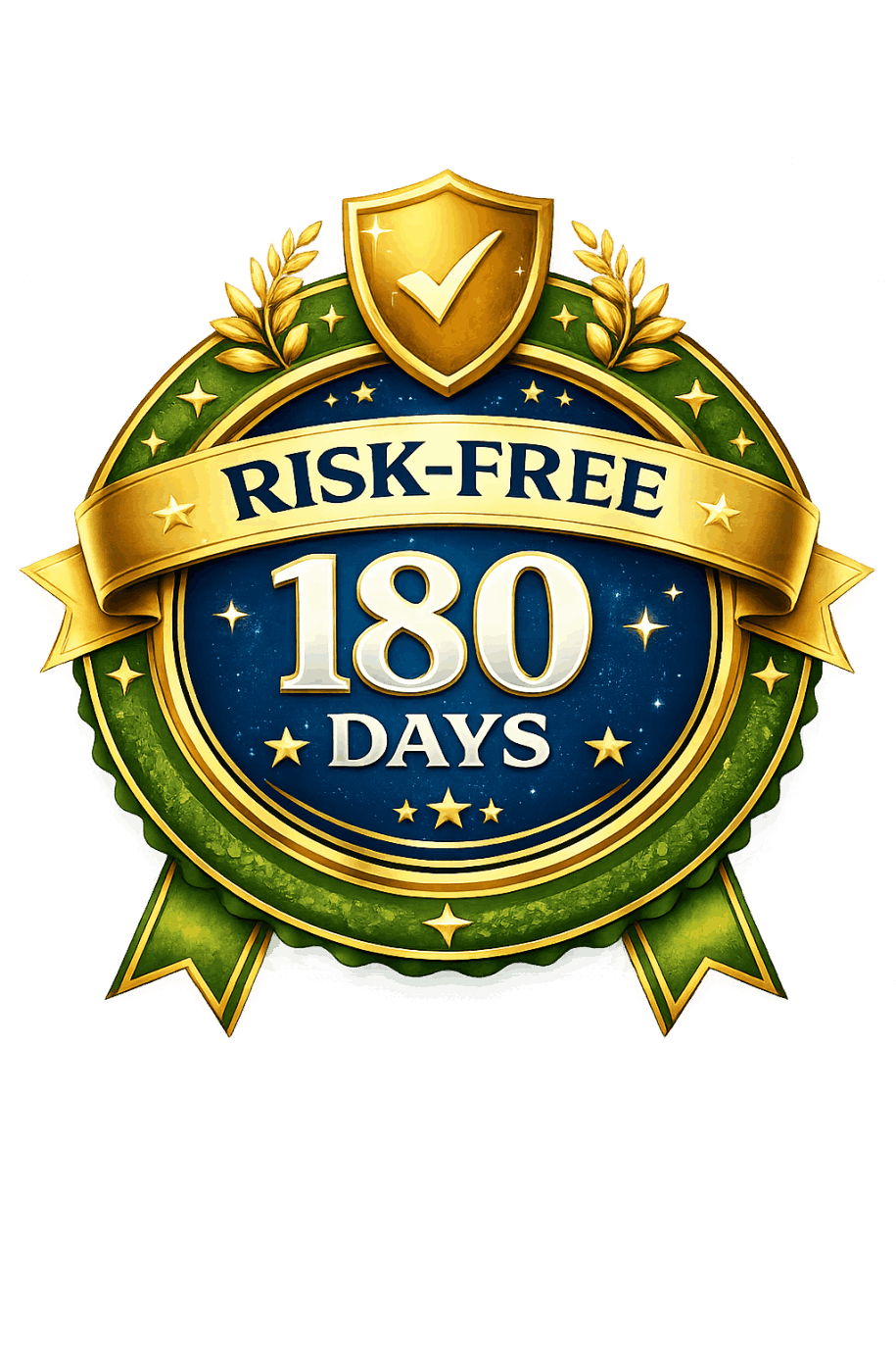 LeanBiome 180-day money-back guarantee badge USA